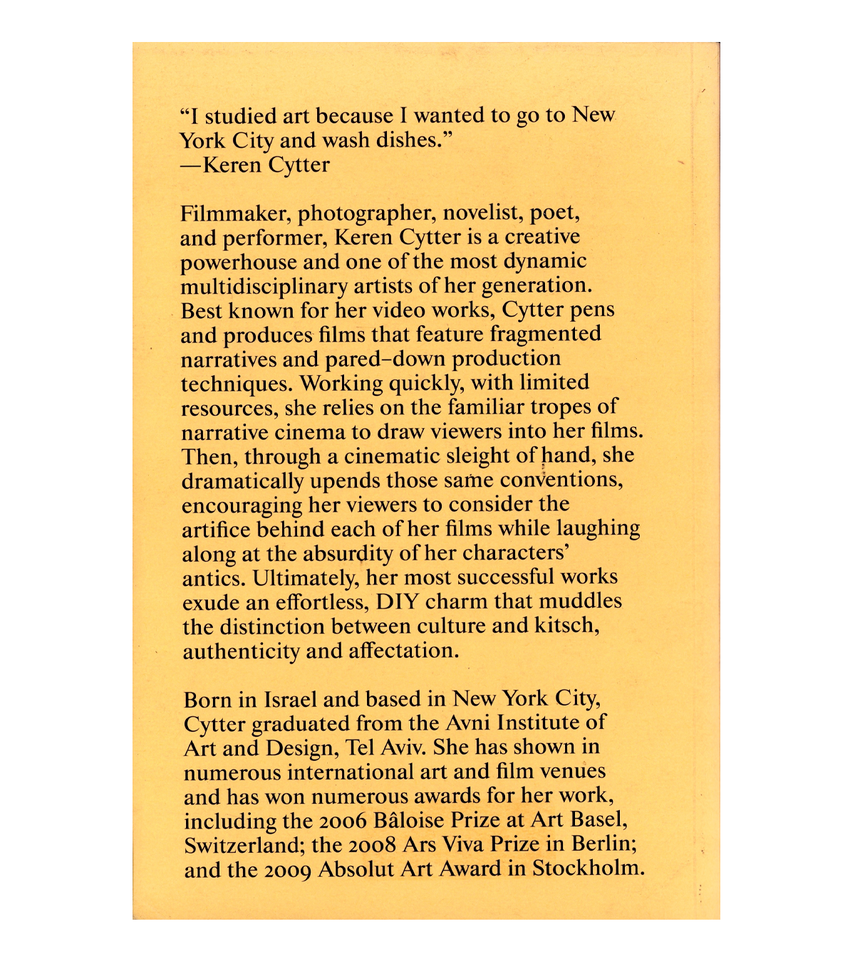 The Worst of Karen Cytter (MCA, 2015)