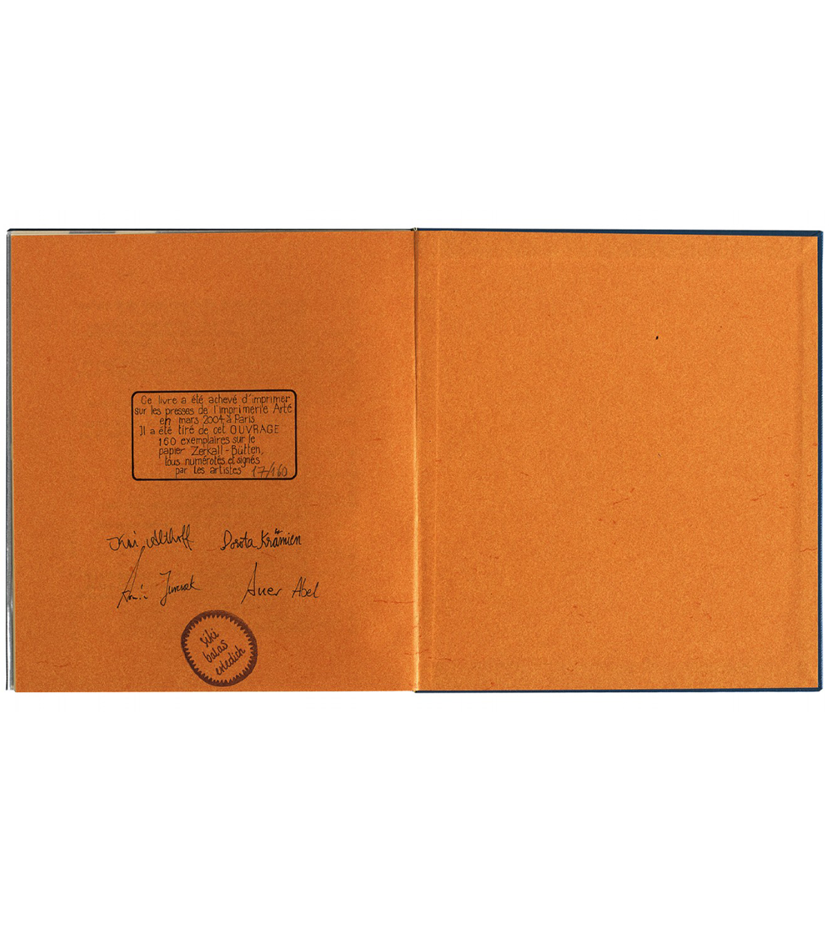 Kai Althoff, Abel Auer, Armin Krämer, and Dorota Jurczak: Salut Balas * Ciao Cacao (Silverbridge, 2004)