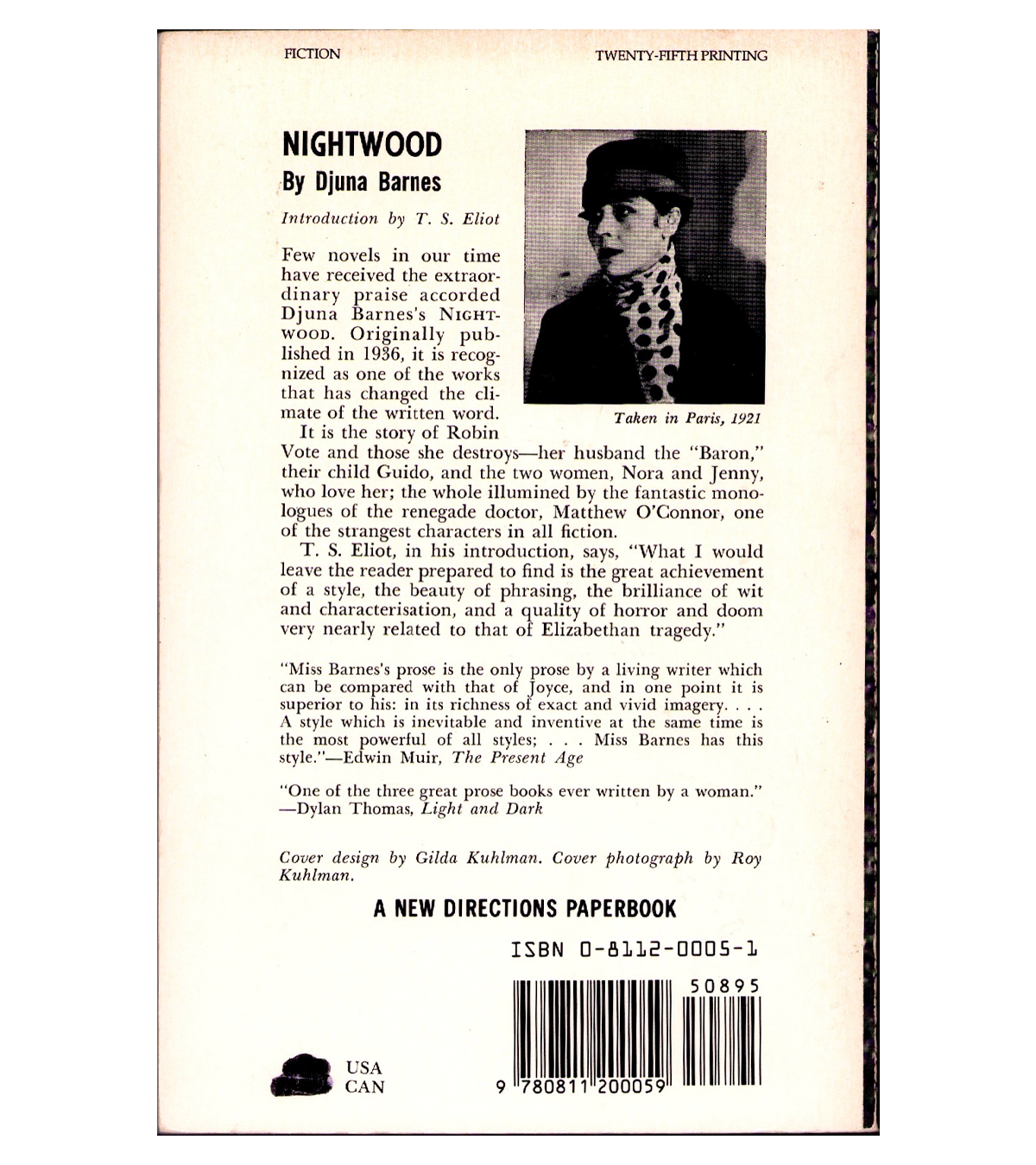 Djuna Barnes: Nightwood (New Directions, 1961)
