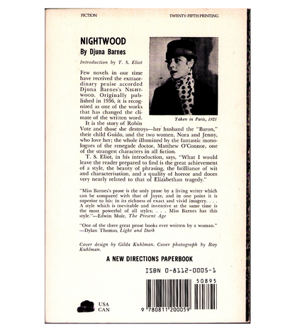 Djuna Barnes: Nightwood (New Directions, 1961)