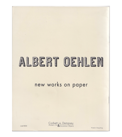 Albert Oehlen: A Vanguard with Decorum (Corbett vs. Dempsey, 2009)