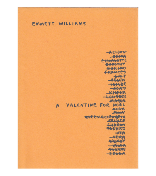 Emmett Williams: A Valentine for Noël, Four Variations on a Scheme (Something Else Press, 1973)